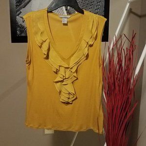 H & M Golden Yellow Sleeveless Top